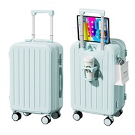 Tpartter กระเป๋าเดินทาง 20 นิ้ว Trolley Suitcase กระเป๋าเดินทาซิป 24 นิ้ว มีพอร์ต USB กระเป๋าเดินทางล้อลาก วัสดุPC+ABSแข็งแรงทนทาน กันน้ำ กระเป๋าเดินทางแบบมีซิปด้วยล้อลาก