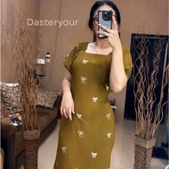 Aqila Jumbo Daster, Comfortable Rayon Santung Material, Latest Modern Motif, Women's Dress