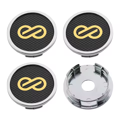 4PCS 57MM OD / 52MM ID Caps On Wheels ENKEI Emblem Wheel Center Cap Car Logo Wheel Cover Hub caps Sp