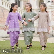 DMIMI Baju Kurung Pahang DSURIHANI (KIDS) | Sulam Pahang Labuh | High Quality Germany Cotton Embroid