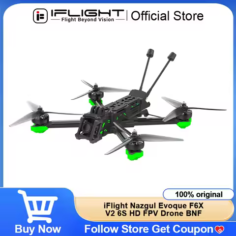 iFlight Nazgul Evoque F6X V2 6S HD FPV Drone BNF BLITZ Mini F722 Flight Controller O3 Air Unit Frees