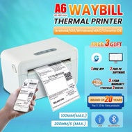 Thermal Printer Bluetooth Waybill Barcode A6 Printer IOS/Android