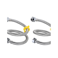 304 Stainless Steel Braided Pipe High Pressure Hose Faucet Hose Metal Hose 4 Points Double-Headed Pi