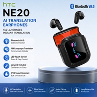 HTC NE20 Earphone Bluetooth AI Translator HiFi Sound HD Call Running Earbud With Noise Reduction ear