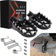 JFG RACING Dirt Bike Foot Pegs,Universal CNC Motorcycle Pit Mini Bike Pegs for YZ KX TTR PW XR CRF 5