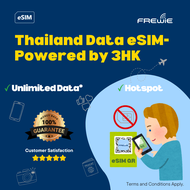Thailand eSIM 15GB - 30GB for 30 Days Data Roaming | QR Code via Email - By 3HK