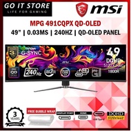 MSI MPG 491CQPX QD-OLED (49", 0.03MS, DQHD, 240HZ, QD-OLED PANEL) CURVED GAMING MONITOR