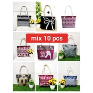 Economy Package Package 10 pcs Tote Bag with Wick Strap Women's Bag Women's Bag