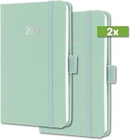 SIGEL Jolie J4408 Agenda Semainier 2024, FSC Certification, 2 Pages = 1 Semaine, Couverture Rigide à