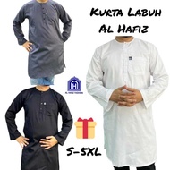 KURTA LABUH AL HAFIZ S TO 5XL WHITE,BLACK,GREY