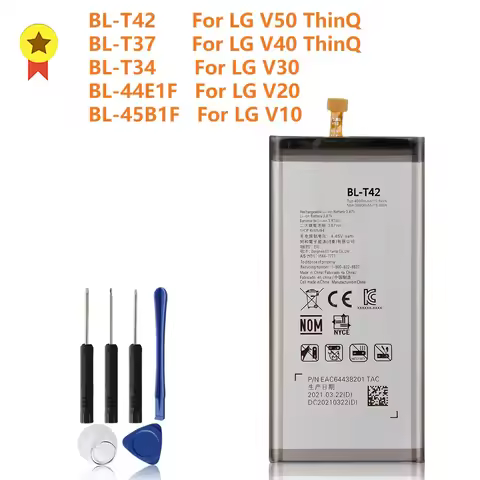 Production Date 2024 Phone Battery For LG V60 V50 ThinQ 5G V40 ThinQ Q710 V30 H930 V20 H990N V10 H96