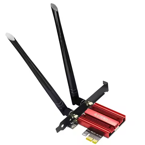 WiFi 7 PCIe Card for Desktop AMD/Intel Desktop PC with QCNCM865 Controller, Bluetooth 5.4