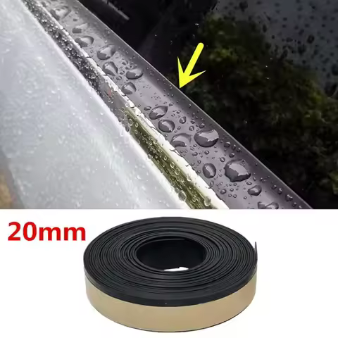 VERYUS 1x 13FT Rubber Car Side Window Seal Strip Noise Insulation Car Window Lift Sealing Strips Aut