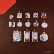 Copper Gold-Plated Accessories Small Thangka Various New Thangka Tibetan Gawu Box Portable Size Gawu