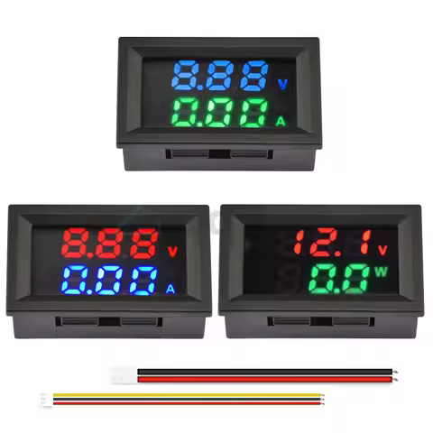 M430 DC 4-30V Digital Voltmeter Ammeter Dual Display Voltage Detector Current Meter Panel Amp Volt G