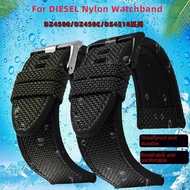 Nylon Watchband For DIESEL Dz4500 Dz4506 DZ7420 DZ4318 Canvas Silicone Watch Strap Men's Officer Ser