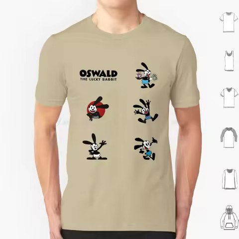 Oswald The Lucky Rabbit T Shirt Men Women Kids 6xl Oswald Lucky Rabbit Saturday Morning Vintage Cart