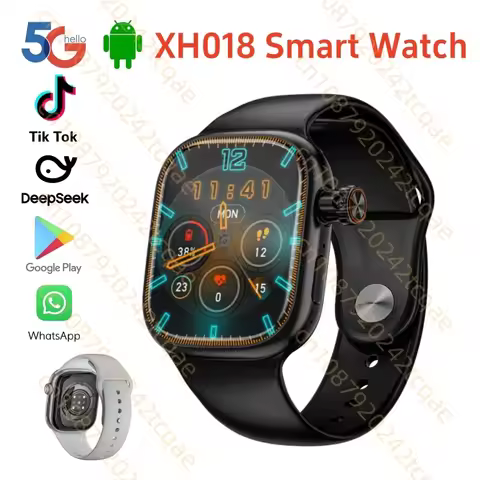 XH018 Smart Watch 2.02inch Amoled Touch Screen Rotary Camera GPS WIFI Video Call Sim Card Chatgap Co