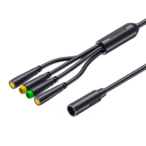 Waterproof 1T4 EB-Bus Cable Harness for Bafang BBS BBS01 BBS02 BBSHD Mid Motor Display Brake Lever T