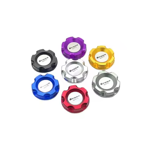 1Pcs Spoon Aluminum Aolly Oil Filler Cap Filler Tank Cover More Colors Fit For Honda CIVIC CRV EG6 E