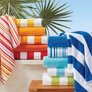 Cabana Stripe Pool Towel 30 X 60 Inci 100% Cottonn/