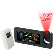 [LowPrice]Projection Clock Weather Station Weather Forecast Temperature Humidity Clock