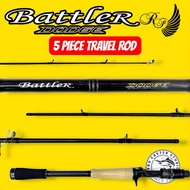 RODFORD BATTLER DODGE Travel Baitcast Fishing Rod BC Baitcasting 5pcs Section Casting Light Heavy Ga