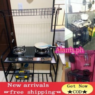 （In stock） fast shipping Stove stand for Double burner gas stove organizer Metal Heavy Duty ALANIS.P