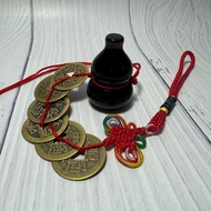六帝钱葫芦挂件 Feng Shui 6 Coins with Hu Lu for Protection