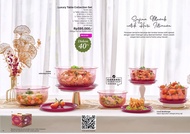 Luxury Table Collection Set (5) Peach Wadah Saji Tupperware