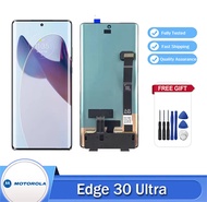 6.67 "AMOLED สำหรับ Motorola Edge 30จอแอลซีดี XT-2201เป็นพิเศษขอบ X จอแสดงผลหน้าจอสัมผัสหน้าจอดิจิตอ