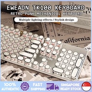 EWEADN TK100 Typewriter Keyboard Wired Mechanical Keyboard, 104 Keys Removable