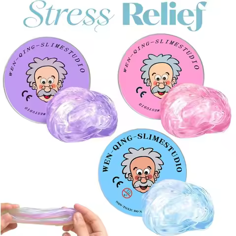 Lab Putty Crystal Clear Glass (1 Pack) Beste Denkende Slimme Crazy Stress Putty met Tin, Sensory & B