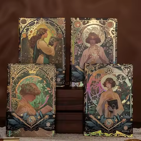 Renaissance A5 Notebook,Oil Painting Hardcover Illustrations Full Color Handbook,128 Sheets/Book,100