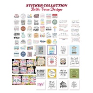 60 Pcs. Stickers, Bible Verse Stickers, Inspirational Quote Design or Love Theme Stickers
