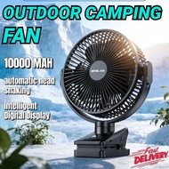 OPOLAR New 10000MAH large battery desktop portable small fan intelligent digital display can be hung