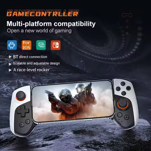 JK03 Telescopic Gamepad Wireless Mobile Gaming Controller 300mAh Game Handle For IOS/Switch/Android 