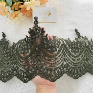 LACE READYSTOK GLAM LACEMEWAH MEWAHLACE, OLIVE, LIGHT NUDE, AILVER PURPLE HITAM , LACE3D 2D