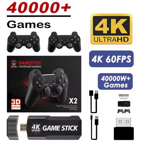 GD10 video Game Console 2.4G Dual Handle Portable For PSP PS1 N64 4K HD Output Low Latency TV Game S