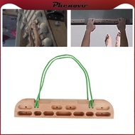 [Phenovo] Climbing Hangboard Hang Board Fingerboard Climbing Training Aid Hanging Rope 55cmx11cm for