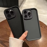 Case For iphone 7G 8G 7G+ 8G+ X XR 11 12 13 14 15 PLUS I6 17 AIR Pro Max Black Silicone Matte Rose A