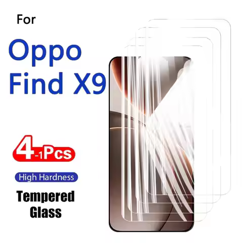 1-4PCS Screen Protectors For Oppo Find X9 X 9 6.59" Tempered Glass Crystal High Aluminum Anti Scratc