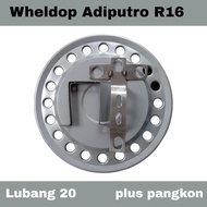 (1 pcs) weldop wildop wheeldop adiputro bulat lubang 20 wheldop truk bahan plat besi r16/r15