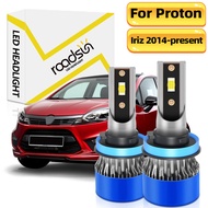 【For Proton】Iriz(projector) 2014-2023 LED Car Headlight Bulbs 1 Pair Headlamp 6000K White 11000LM Su