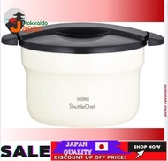 [100% jaapan import original]THERMOS vacuum-retention cooker shuttle chef 2.8L off-white KBF-3000 OWH