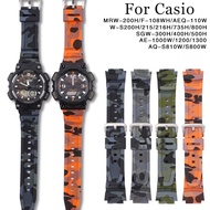 Rubber Watch Strap Silicone Watch Band for Casio G-shock Bracelet W-800H W-216H AE-1000W AE-1300 W-S