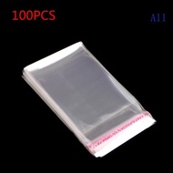 All 100Pcs set Self Seal Clear Cellophane Bags Resealable Plastic Apparel Bags Perfect for Packaging