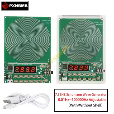 DC 5V 0.01Hz~100000Hz Adjustable Frequency 7.83HZ Schumann Wave Generator Sine Wave Signal Generator
