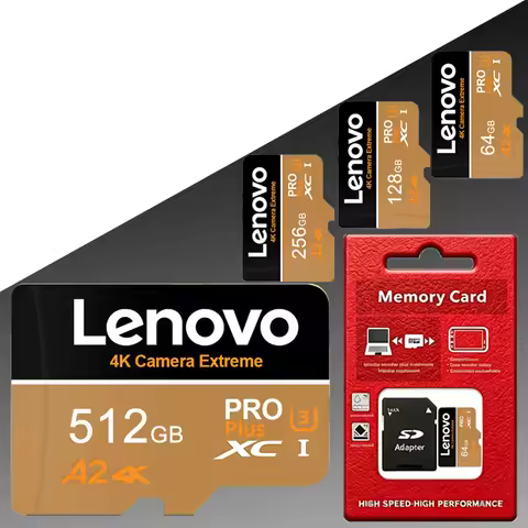 Lenovo High-Speed SD Card 256GB 512GB U3 V30 for Car DVR Truck Recorder 4K Video Surveillance Best S