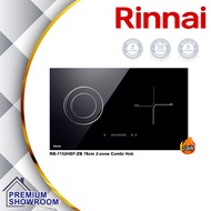 RINNAI Built-in Electric Hob 2.2kW RB-7152HEF-ZB 76cm 2-zone Combi Hob | Flexi Cut-Out | Child Lock
